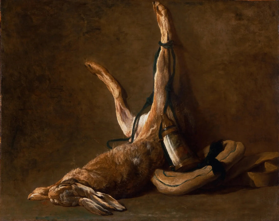 Martwa natura z zającem - Jean Simeón Chardin