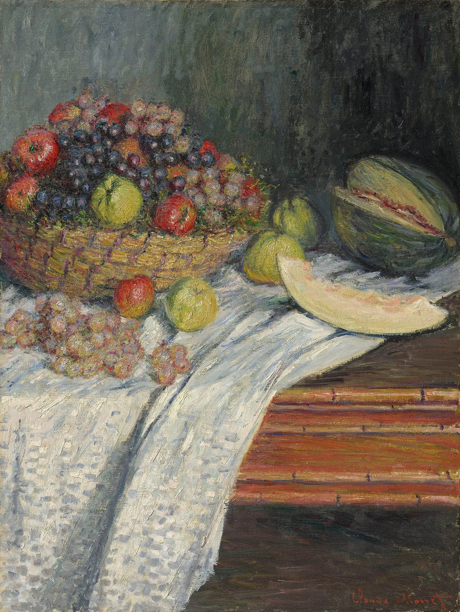 Martwa natura z melonem z Hiszpanii - Claude Monet