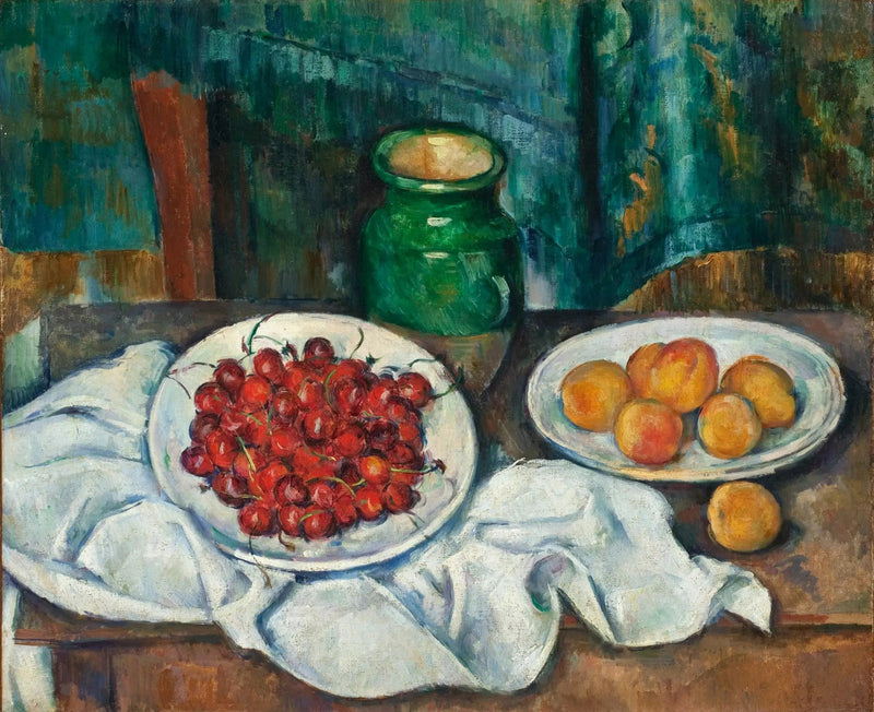 Martwa natura z talerzem wiśni - Paul Cézanne