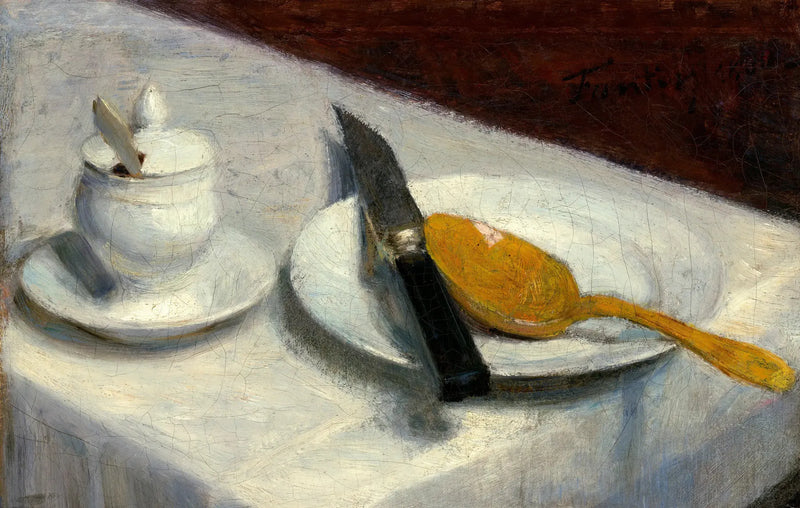 Martwa natura z butelką musztardy - Henri Fantin-Latour