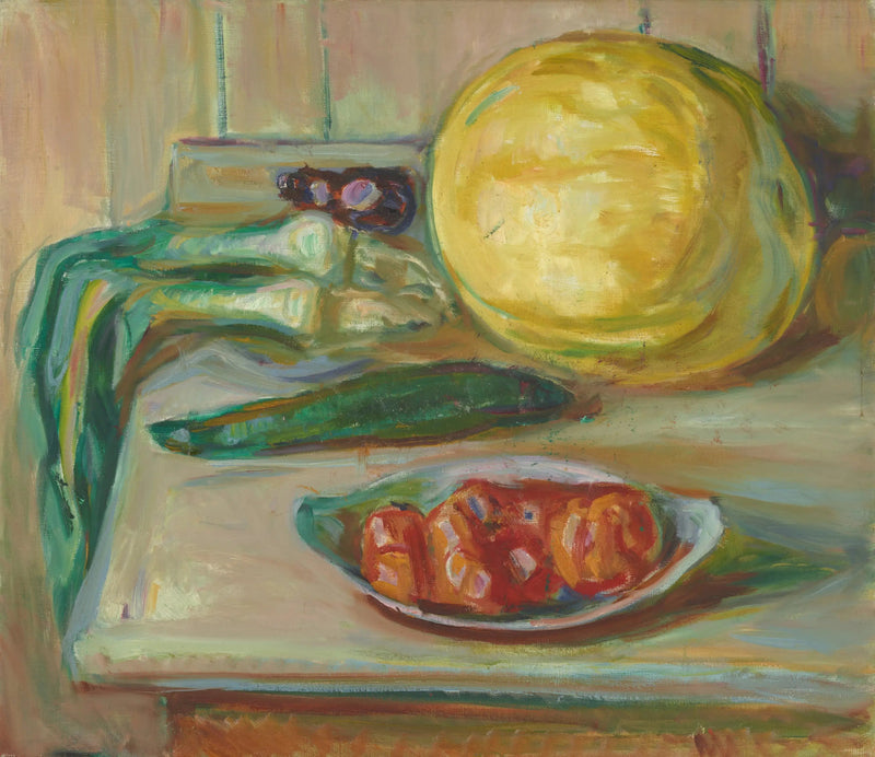 Martwa natura z dynią i innymi warzywami - Edvard Munch