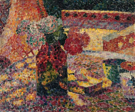 Martwa natura z wazonem kwiatów - Robert Delaunay