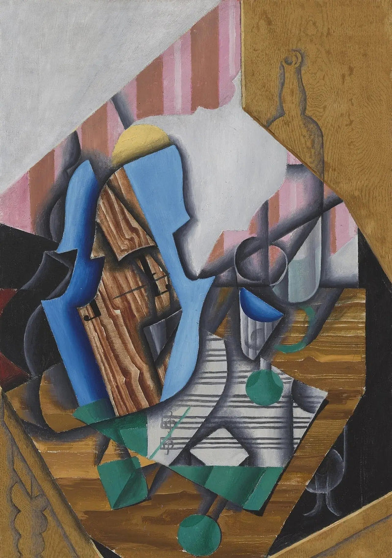 Martwa natura z skrzypcami i partyturą - Juan Gris