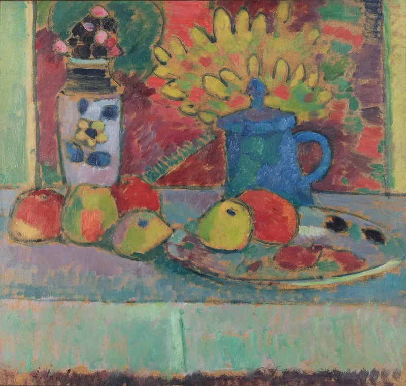Martwa natura z kwiatami i owocami - Aleksiej von Jawlensky