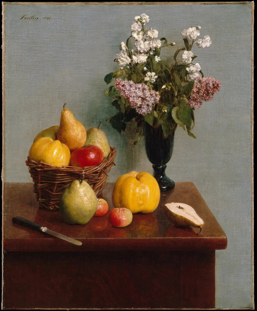 Martwa natura z kwiatami i owocami - Henri Fantin-Latour