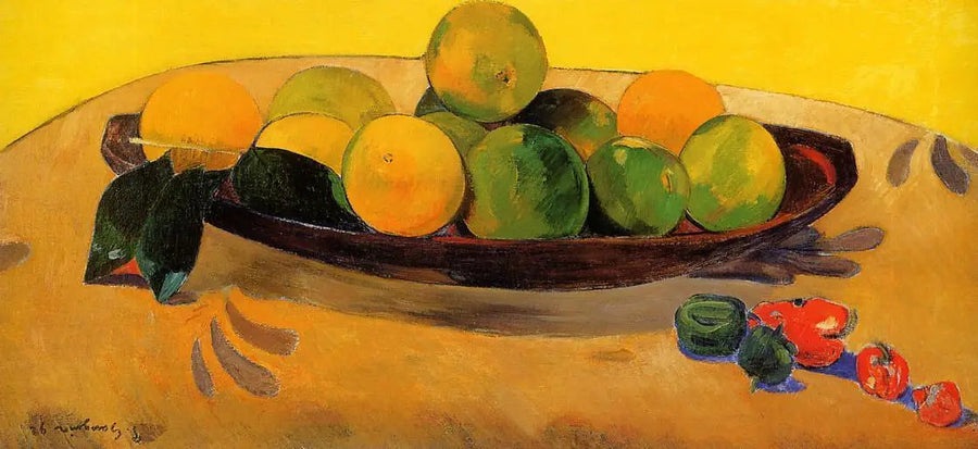 Martwa natura z owocami i papryczkami - Paul Gauguin