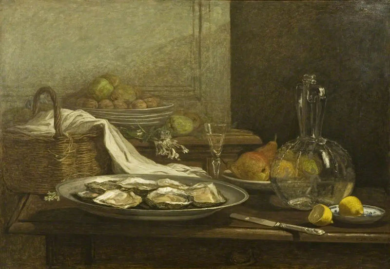 Martwa natura z ostrygami - Eugène Boudin
