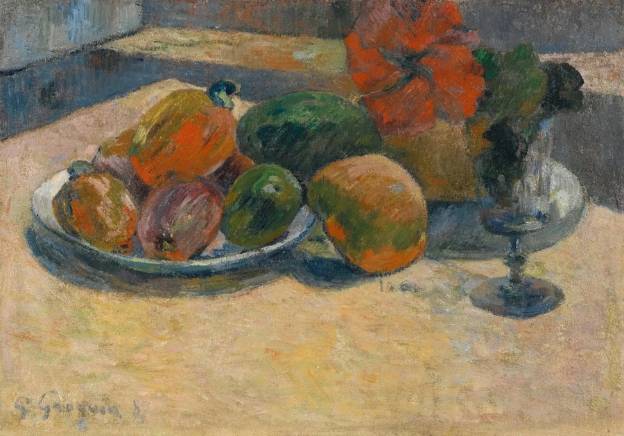 Martwa natura z mango i kwiatem hibiskusa - Paul Gauguin