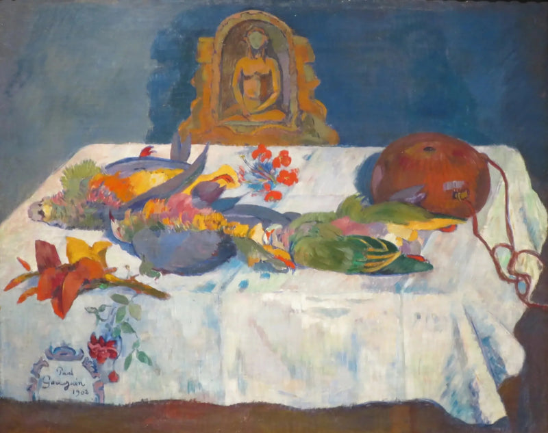 Martwa natura z egzotycznymi ptakami - Paul Gauguin