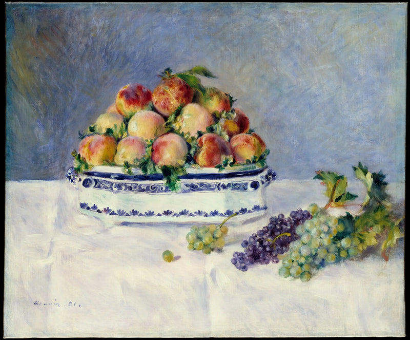 Martwa natura z brzoskwiniami i winogronami - Pierre-Auguste Renoir