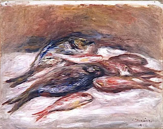Martwa natura z rybami - Pierre-Auguste Renoir
