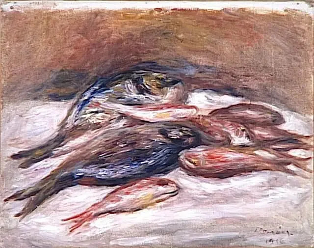 Martwa natura z rybami - Pierre-Auguste Renoir