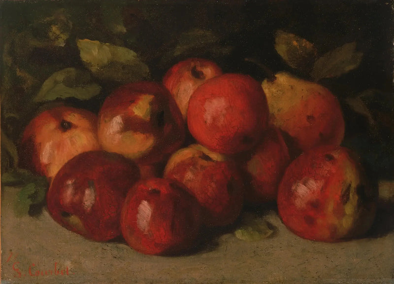 Martwa natura z jabłkami i gruszką - Gustave Courbet