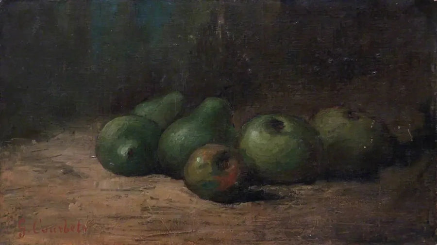Martwa natura z jabłkami i gruszkami - Gustave Courbet