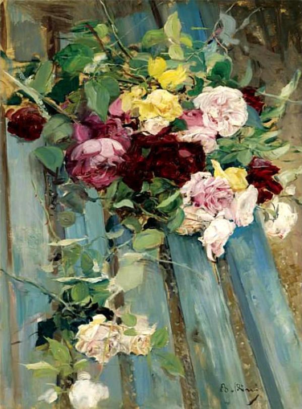 Martwa natura z różami - Giovanni Boldini