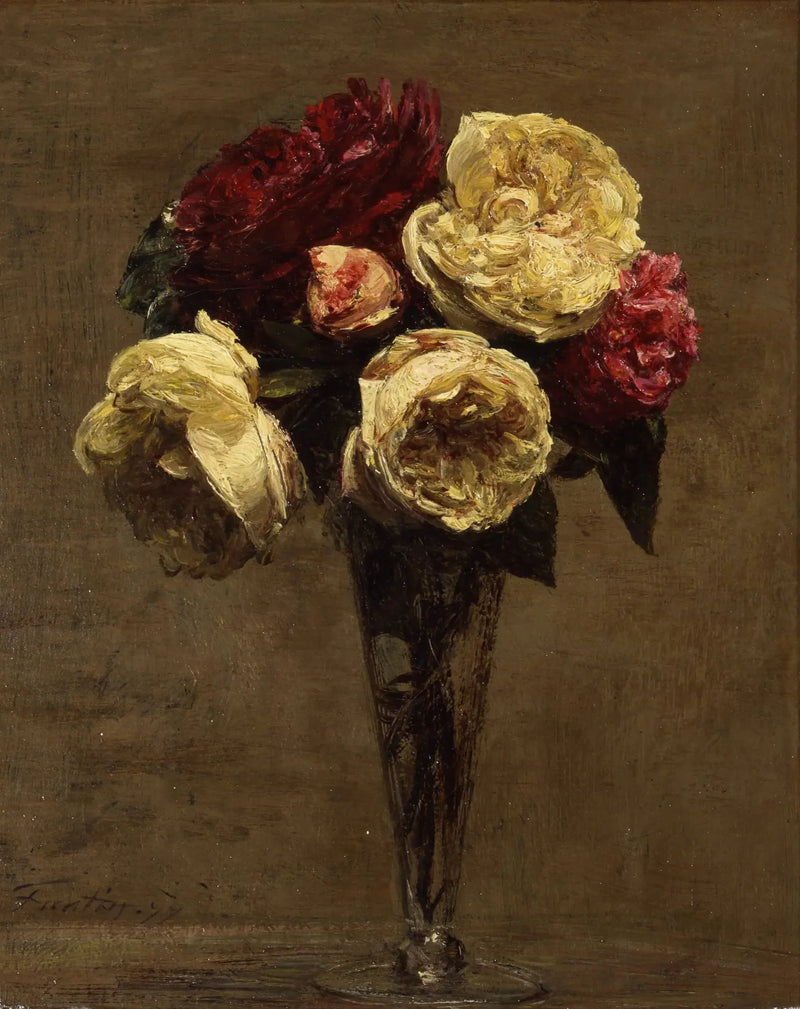 Martwa natura z różami - Henri Fantin-Latour