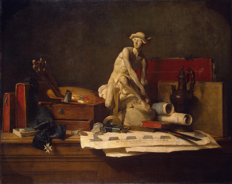 Martwa natura z atrybutami sztuki - Jean Simeón Chardin