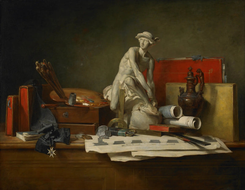 Martwa natura z atrybutami sztuki - Jean Simeón Chardin