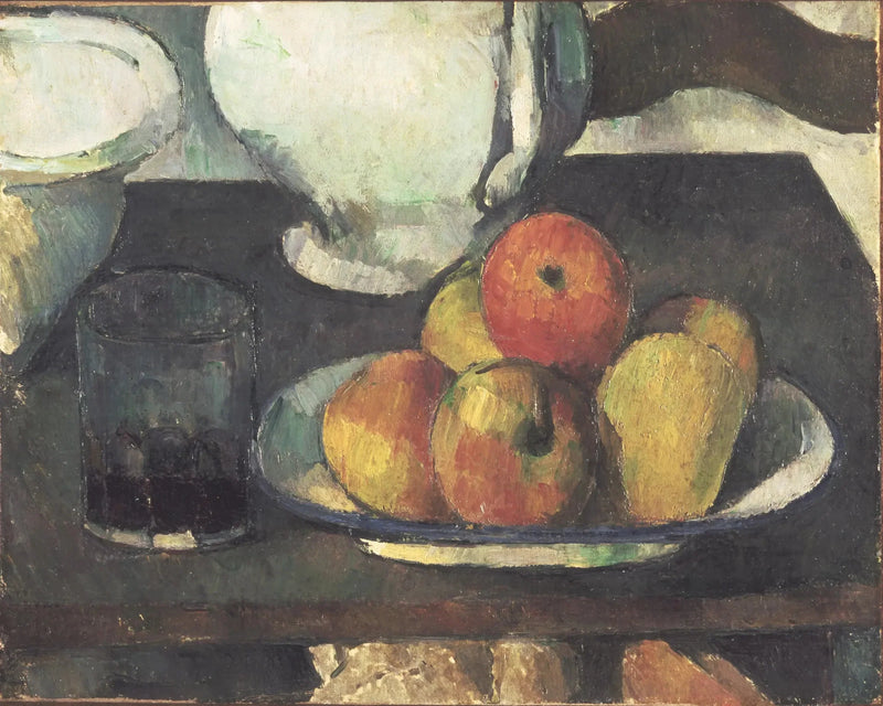 Martwa natura z owocami i kieliszkiem wina - Paul Cézanne
