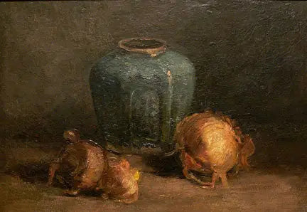 Martwa natura z dzbanem imbiru i cebulą - Vincent van Gogh