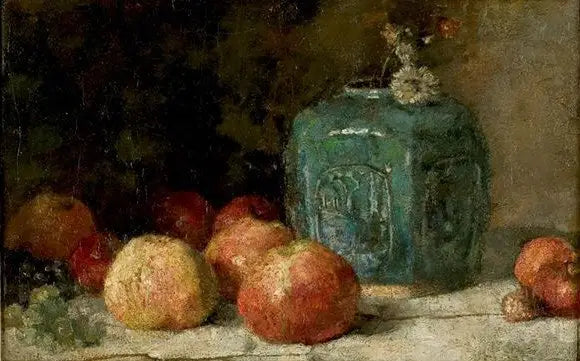 Martwa natura z dzbankiem imbirowym i jabłkami - Vincent van Gogh