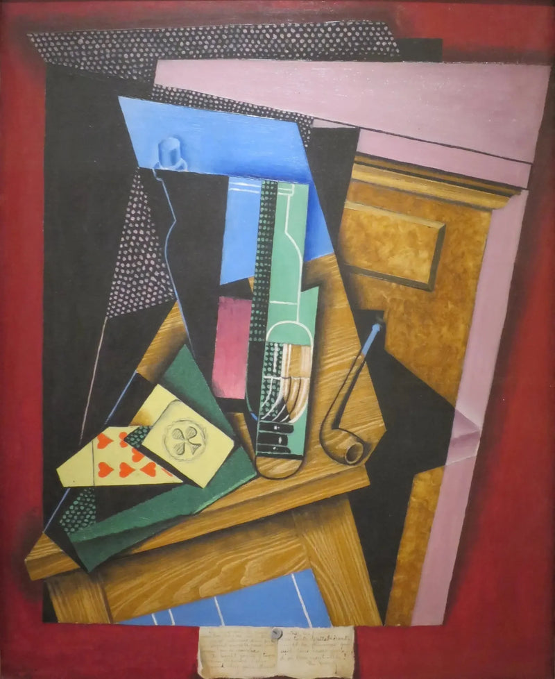 Martwa natura z wierszem - Juan Gris