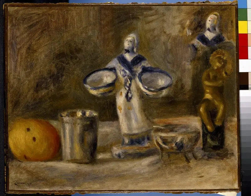 Martwa natura z figurą z fajansu - Pierre-Auguste Renoir
