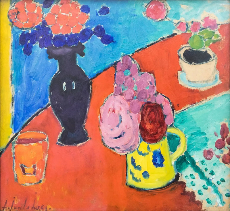 Martwa natura z wazonem i dzbankiem - Aleksiej von Jawlensky