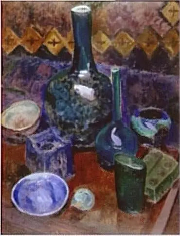 Martwa natura w odcieniach niebieskiego - Robert Delaunay
