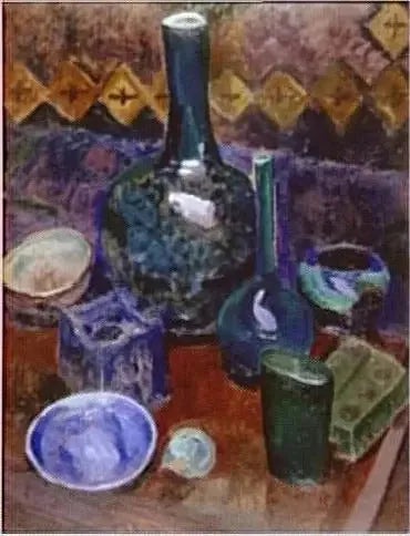 Martwa natura w odcieniach niebieskiego - Robert Delaunay