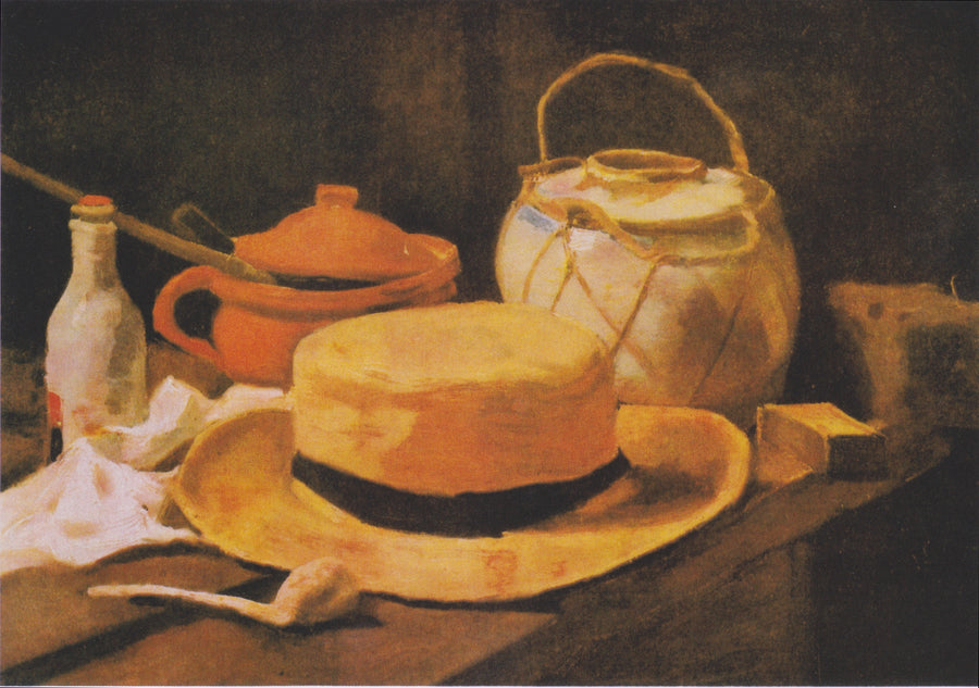 martwa natura z kapeluszem słomkowym - Vincent van Gogh