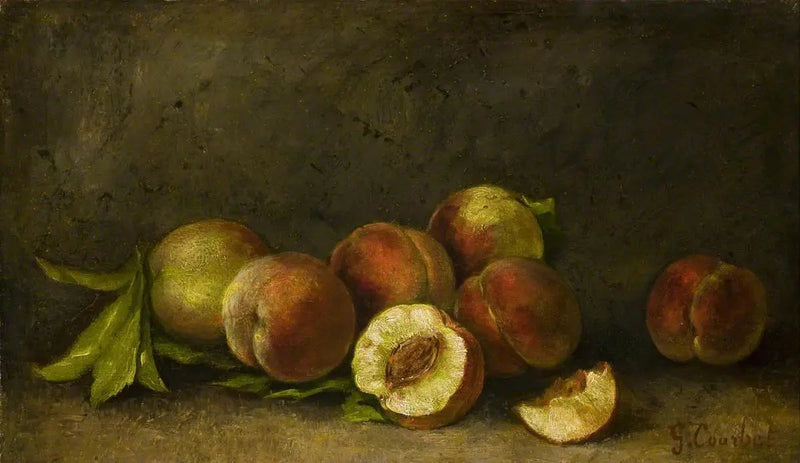 Martwa natura z brzoskwiniami - Gustave Courbet