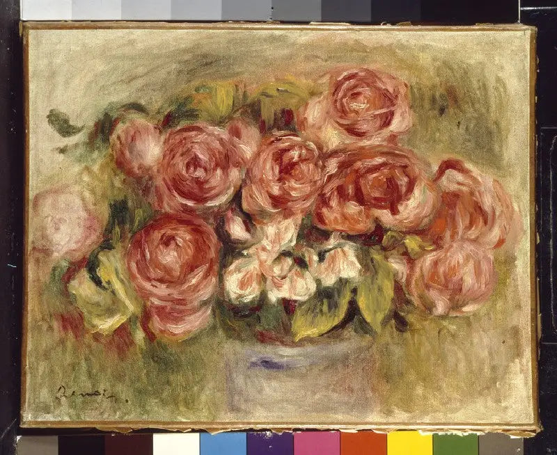 Martwa natura róż w wazonie - Pierre-Auguste Renoir
