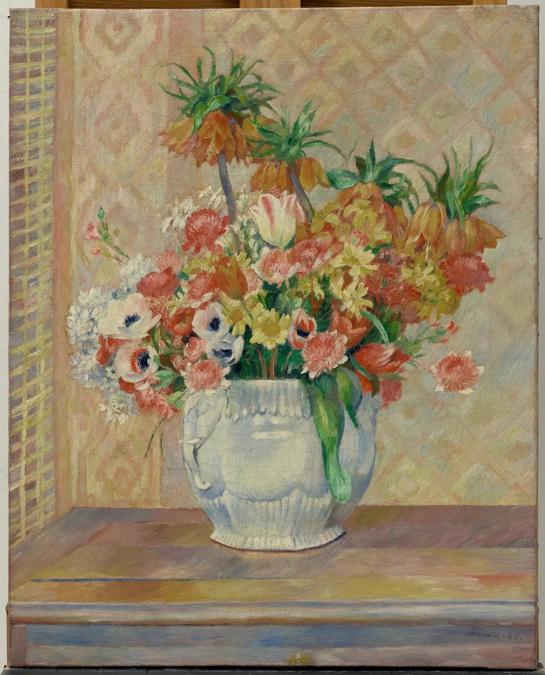 Nature morte : fleurs - Pierre-Auguste Renoir image 1 copie peinte à la main à l’huile