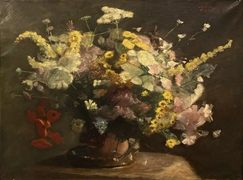 Martwa natura: aksamitne kwiaty - Henri Fantin-Latour