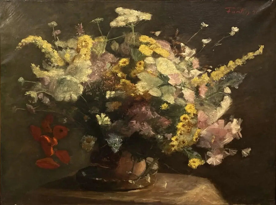 Martwa natura: aksamitne kwiaty - Henri Fantin-Latour