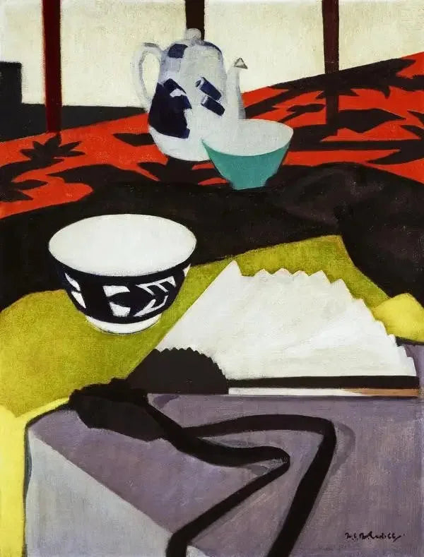 Martwa natura (Szara wachlarz) - Francis Cadell