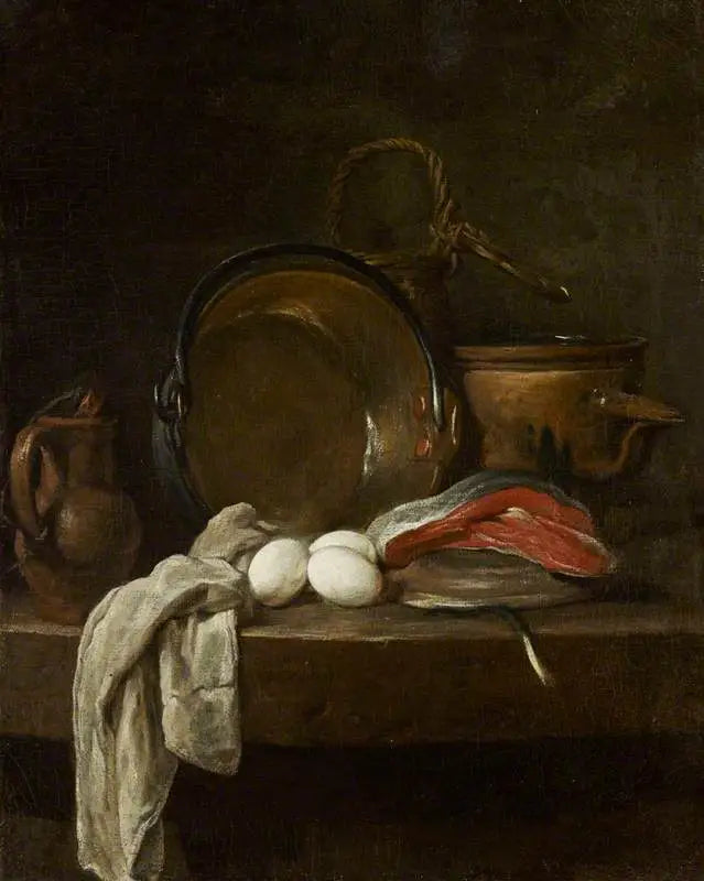 Martwa natura: Stół kuchenny - Jean Simeón Chardin