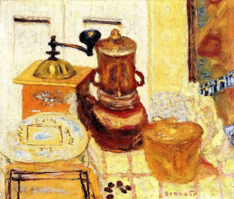 Martwa natura: młyn do kawy - Pierre Bonnard