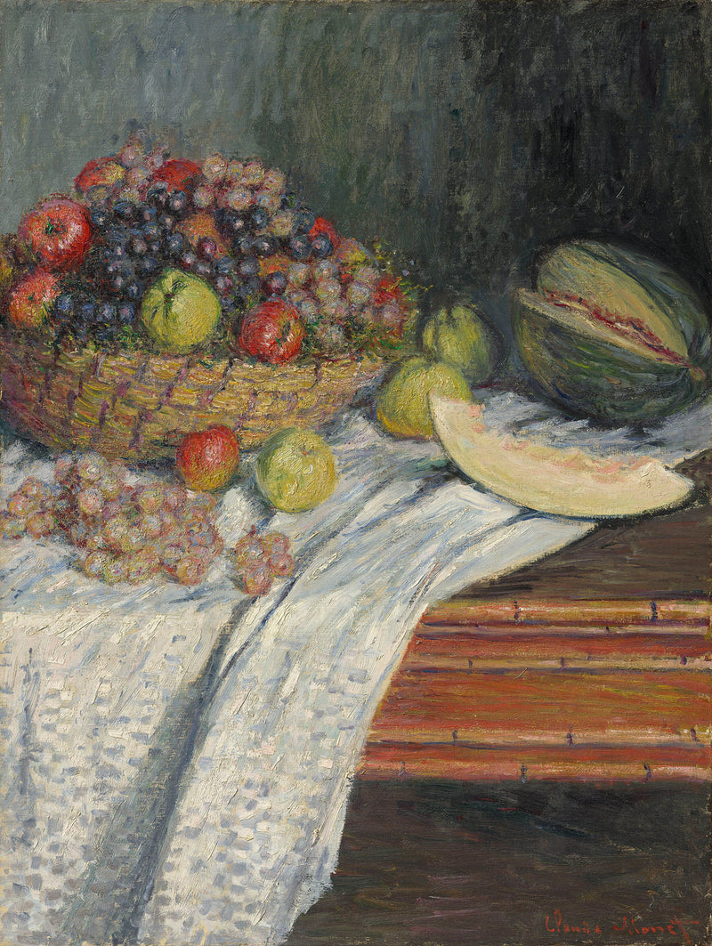 Martwa natura z hiszpańskim melonem W544 - Claude Monet