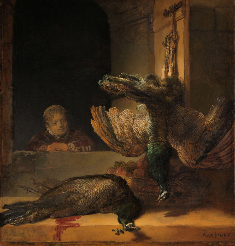 Martwa natura z pawami - Rembrandt