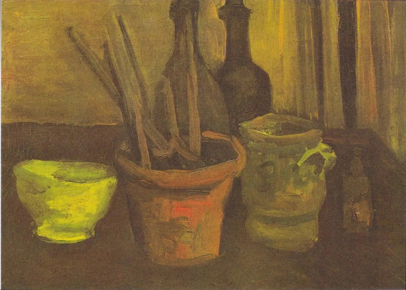 Martwa natura z pędzlami w doniczce - Vincent van Gogh