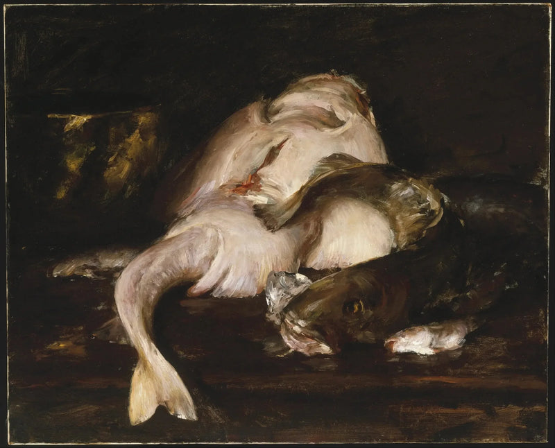 Martwa natura, ryba - William Merritt Chase