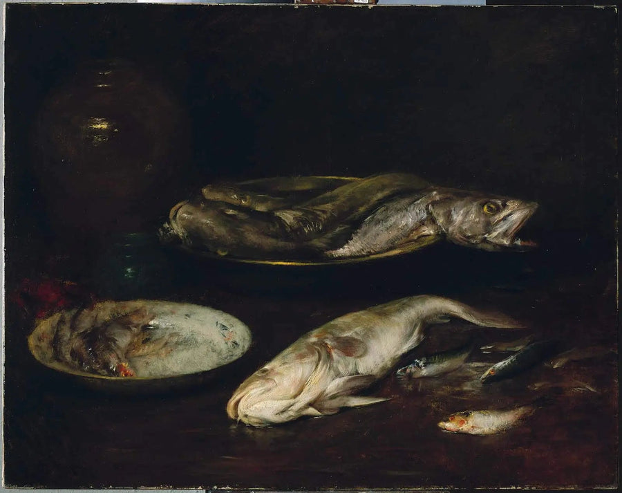 Martwa natura - Ryba - William Merritt Chase
