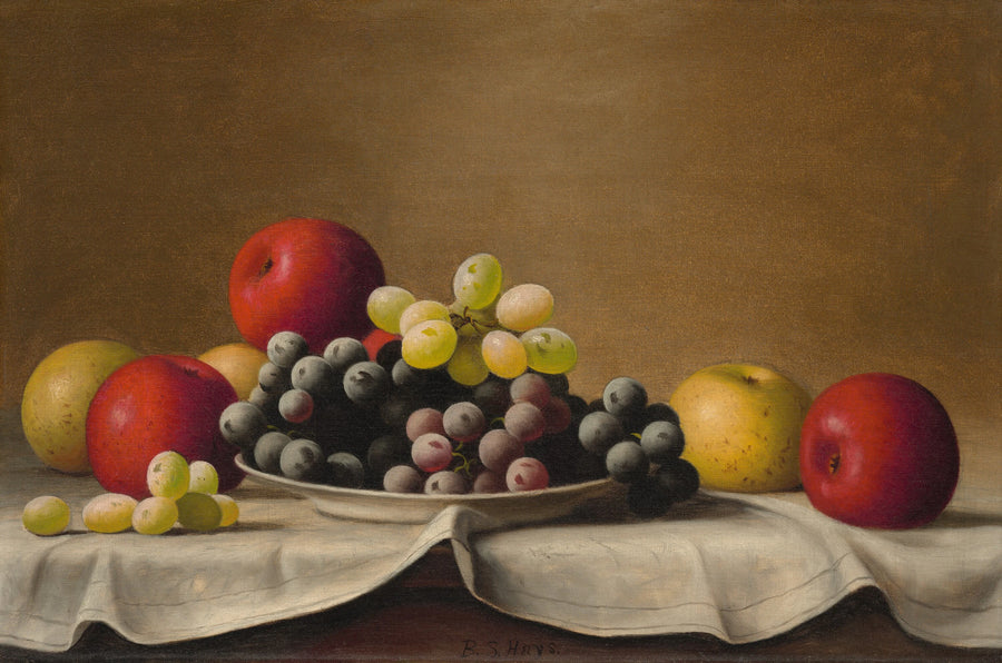 Nature morte, pommes, raisins - Barton Stone Hays