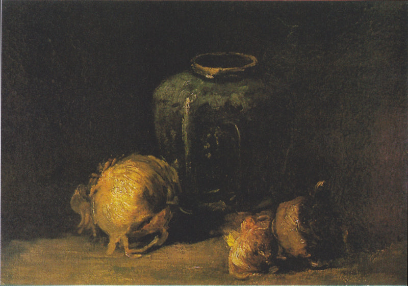 Martwa natura z dzbanem imbiru i cebulą - Vincent van Gogh