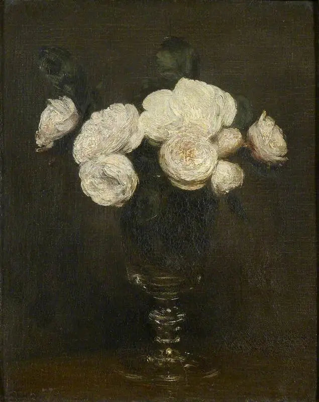 Martwa natura: Róże z Malmaison - Henri Fantin-Latour