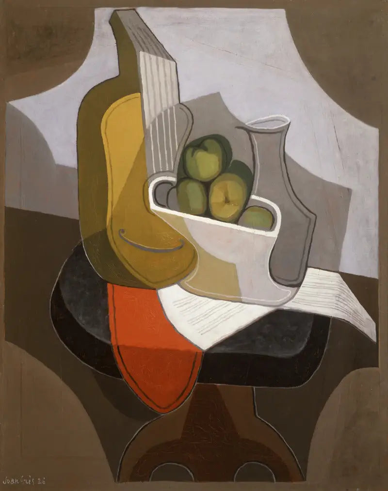 Martwa natura: stół z czerwonym obrusem - Juan Gris