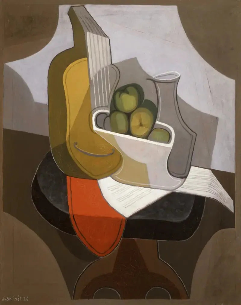 Martwa natura: stół z czerwonym obrusem - Juan Gris