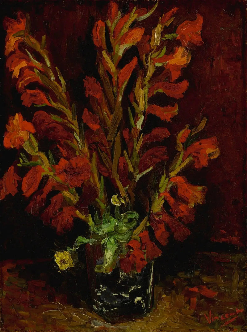 Martwa natura: Wazon z mieczykami - Vincent van Gogh